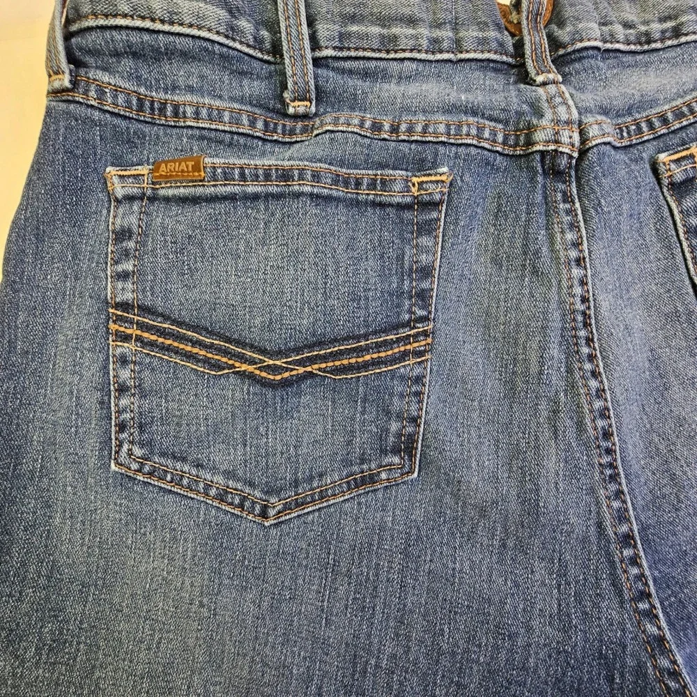 Ariat M2 Relaxed Boot Jeans Mens 40x34 Medium Wash Denim‎ Straight Leg - Picture 7 of 14